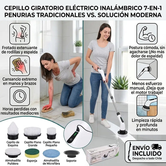 Cepillo Eléctrico de Limpieza 9 en 1