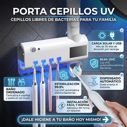 Porta Cepillos UV | Esteriliza y cuida tu salud