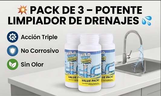 Pack de 3 Limpiadores Destapa Cañeria 🔥Oferta por tiempo limitado: Ahorra hasta un 50%🔥