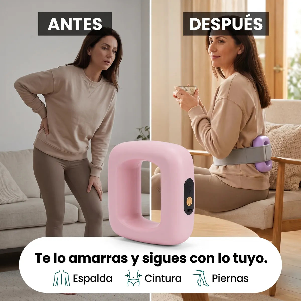Antes y después: te lo amarras y sigues con lo tuyo