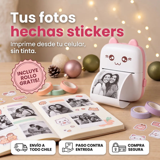 Tus fotos impresas con la mini impresora kawaii